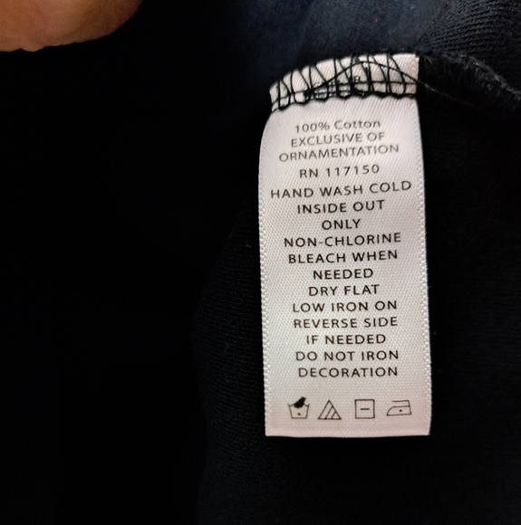 Quacker Factory Embellished Bead Embroidered Colorful Star Black Top Size Large - Picture 10 of 12